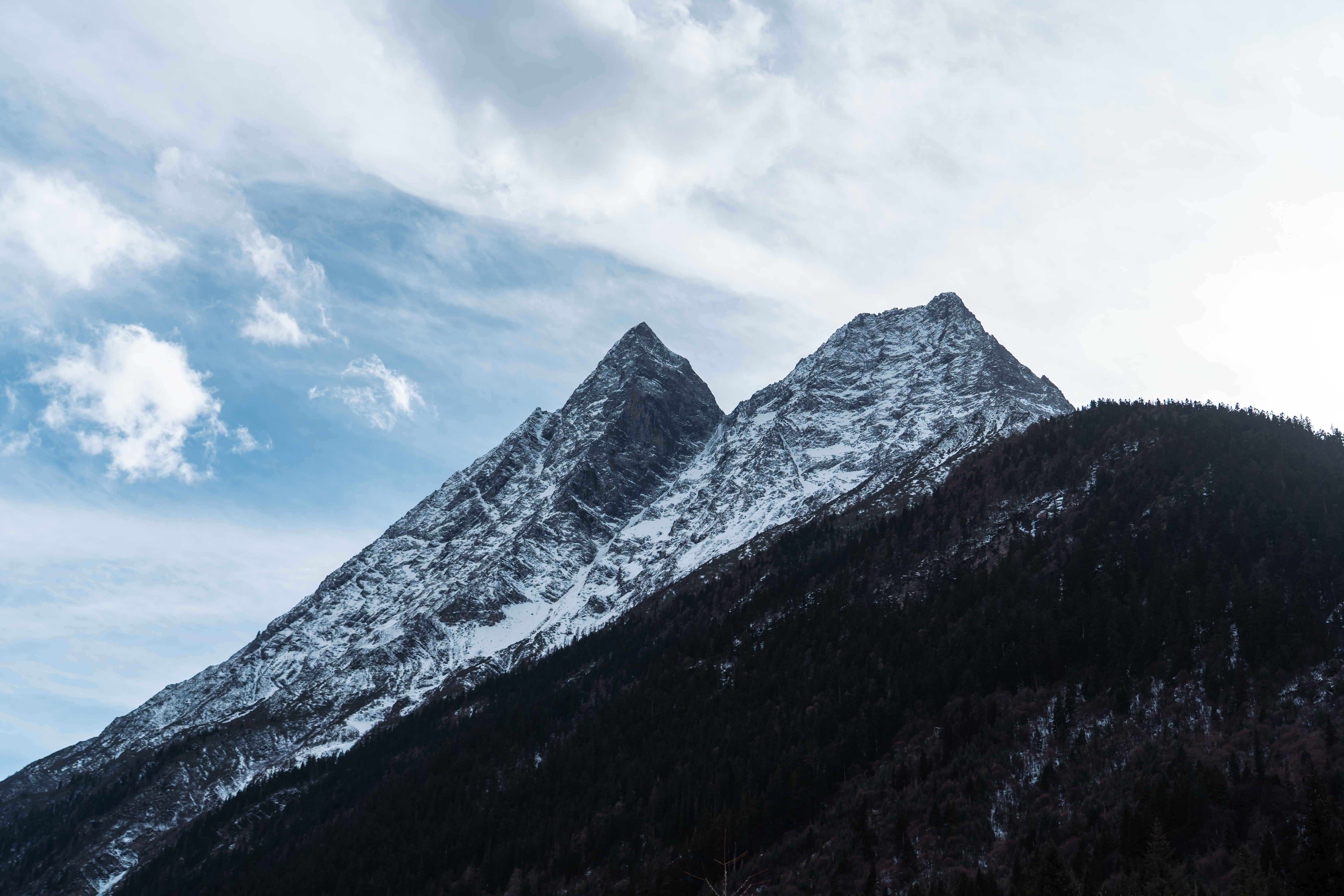 雪山与湖